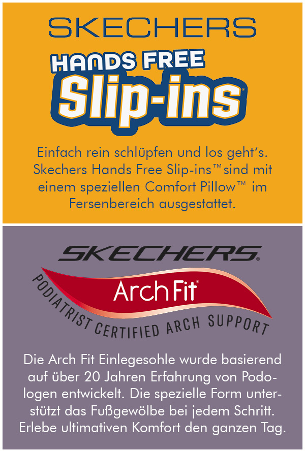 Skechers Slip-Ins und Arch Fit
